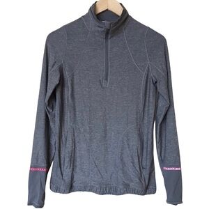 Lululemon Pace Pusher 1/2 Zip Heathered Slate Pullover Size 6